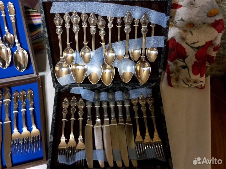 Наборы столовых приборов мельхиор СССР