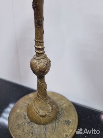 Антикварный подсвечник, 19 см