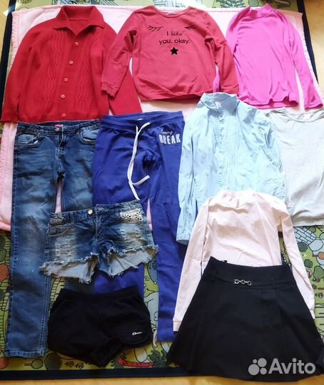 Вещи для девочки 140-146р