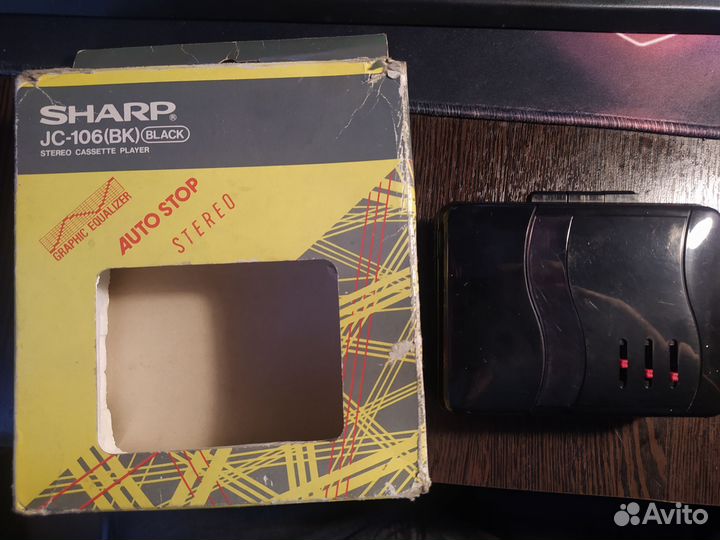Кассетный плеер sharp jc106(BK)