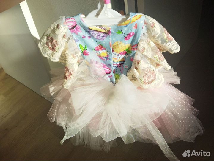 Платье для девочки 2 года дизайнерское нарядное