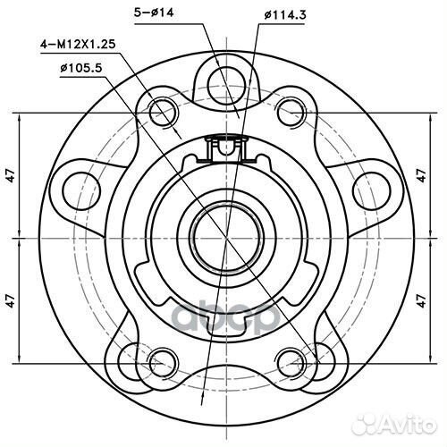 Ступица задняя зад Z89640R Zikmar