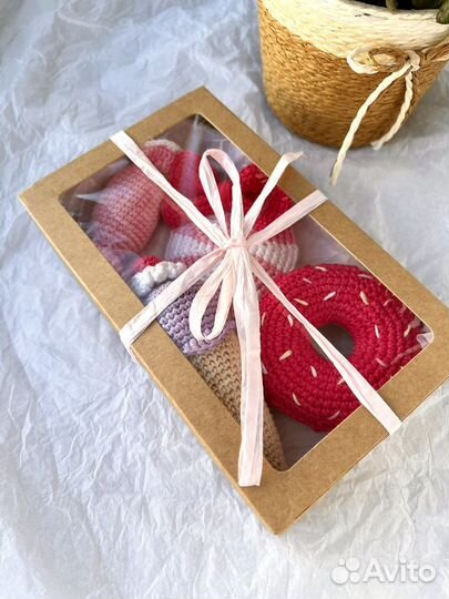 Набор вязаных игрушек для малышки