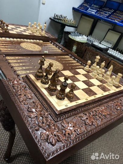 Шахматный стол/ стол нарды/ 3в1