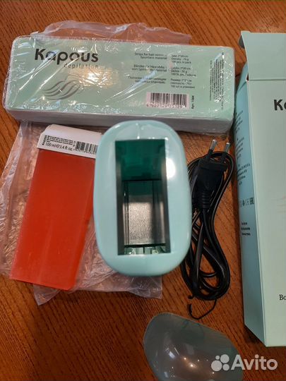 Набор Новый Воскоплав Kapous + воск+полоски+лосьон