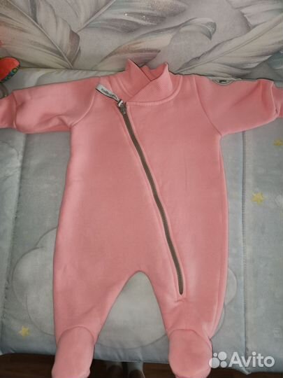 Комбинезон с начесом для девочки