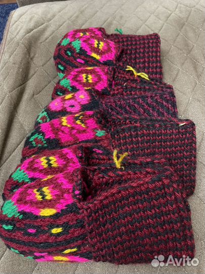 Носки шерстяные вязаные