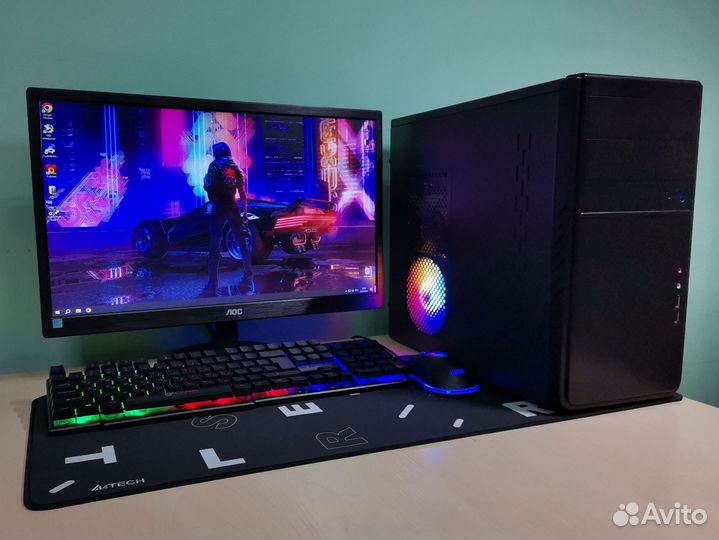Игровой пк Intel i5 / GTX 1050ti 4gb / С Монитором