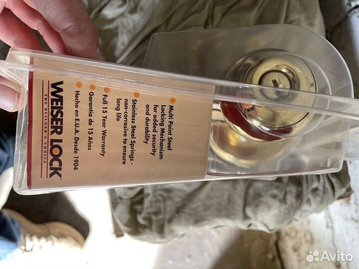 Дверная ручка с замком Weiser lock,made in usa