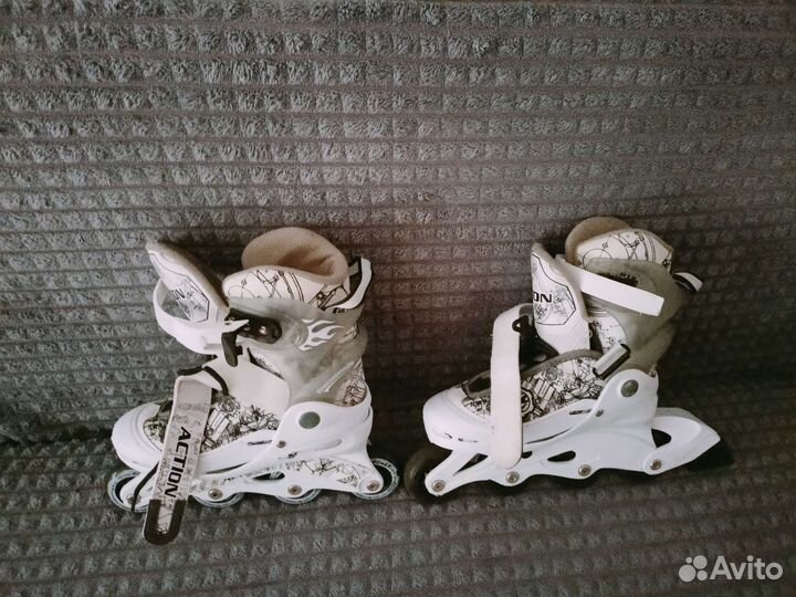 Роликовые коньки детские раздвижные