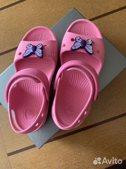 Сандалии Crocs Crocband Sandal Kids (розовый)