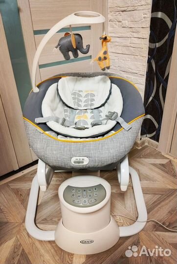Детские электронные качели для новорожденных Graco
