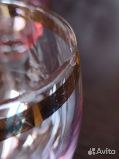 Рюмки СССР цветное стекло набор