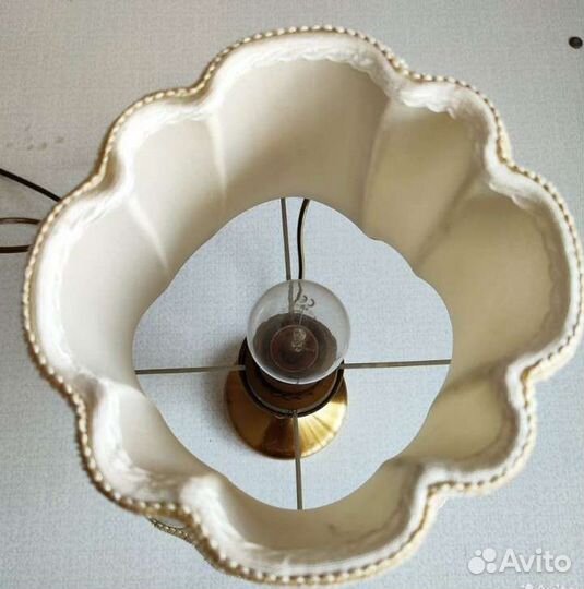 Лампа настольная с абажуром гдр