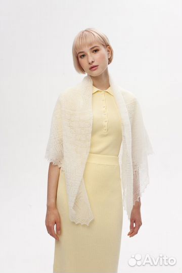 Оренбургский пуховый платок арт. А120-02