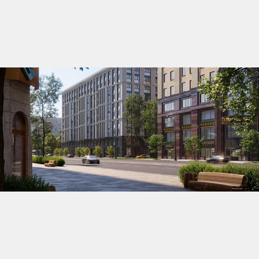 1-к. апартаменты, 54,6 м², 9/10 эт.