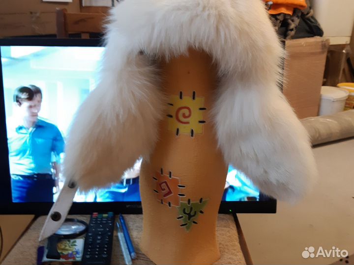 Шапка ушанка женская натуральный мех