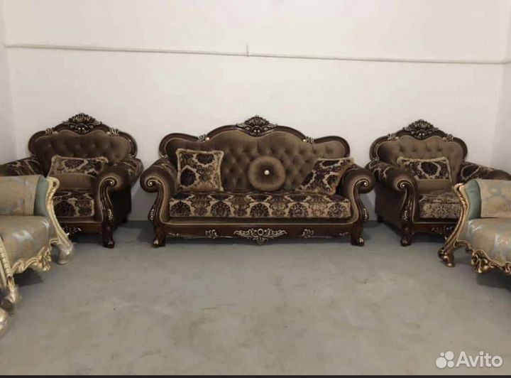 Диван и 2 кресла