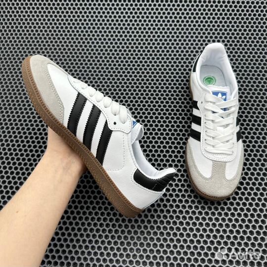 Кроссовки Adidas Samba OG White Black Granite