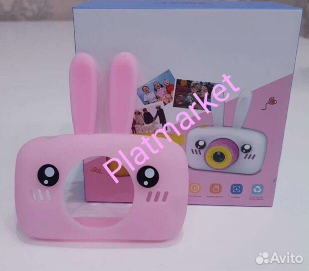 Детский фотоаппарат игрушка зайчик мишка