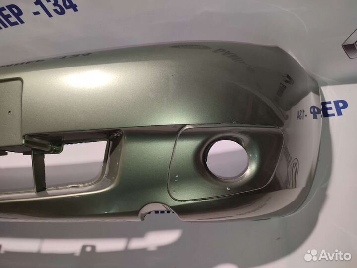 Бампер передний LADA kalina 1 Колумбийская зелень