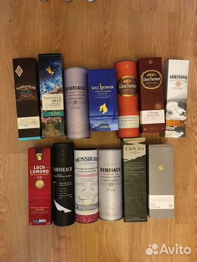 100 Бутылки из под виски в упаковке