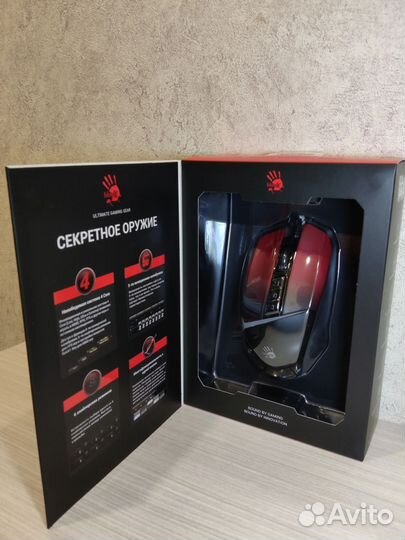 Игровая мышь A4tech Bloody W60 Max (Gradient Red)