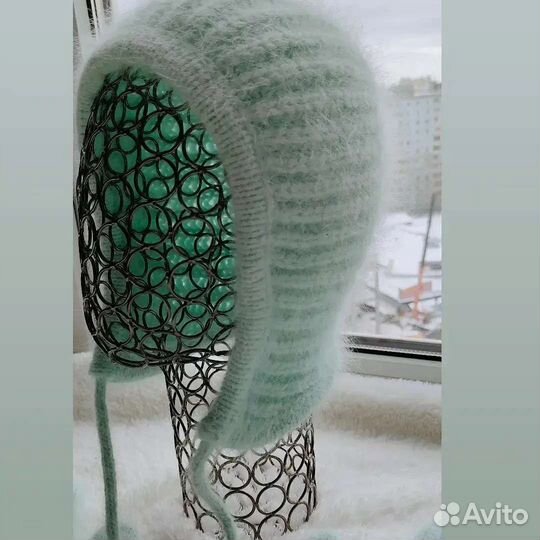 Шапка женская вязаная ручная работа