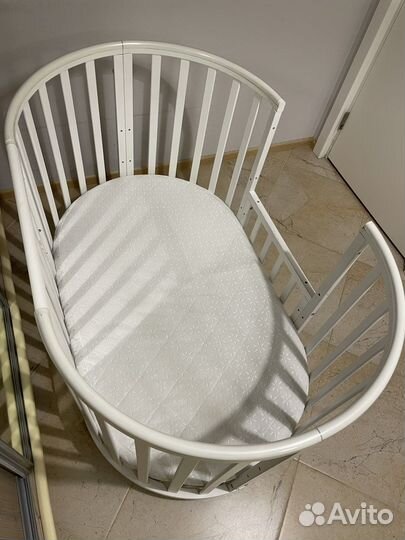 Кроватка детская Кедр Sofia-4 (6 в 1) + 2 матраса