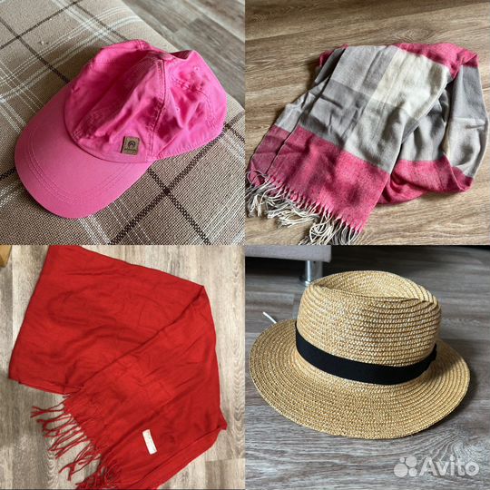 Пакет шарфов и шапок,шляпа, кепка