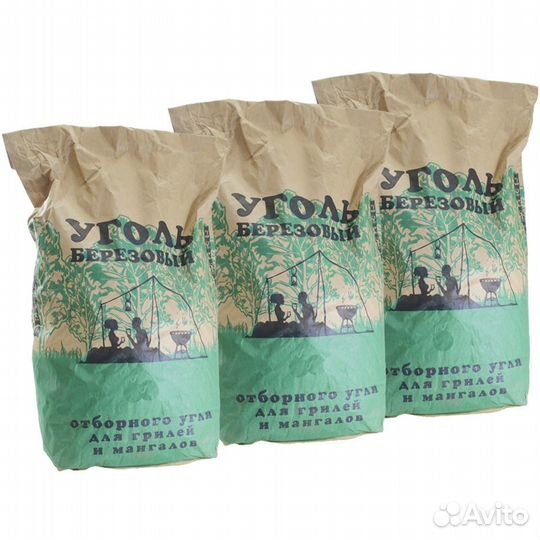 Уголь древесный в мешках