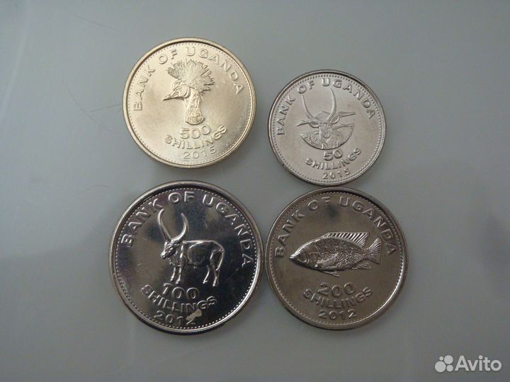 Монеты США, Уганда, Канада