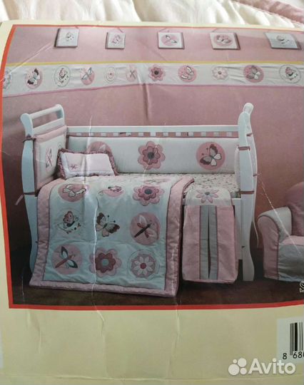 Новый комплект в детскую кроватку