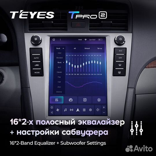 Магнитола Teyes Tpro2 Tesla Camry 6 06-11