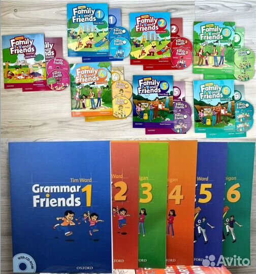 Family and friends 1,2,3,4,5, 6 + Grammar Friends