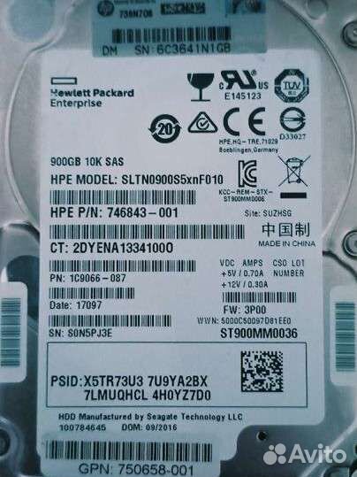Диск HP sltn0900s5xnn010 900Gb SAS 2,5