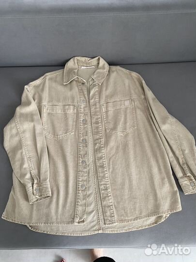 Джинсовая рубашка oversize Befree (xs)