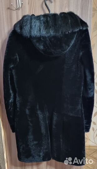 Шуба мутоновая с норкой 46 48