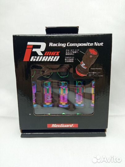 Гайки MAX guard (комплект 20шт) (Хамелеон-черные)