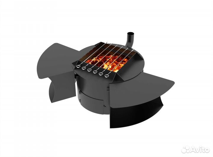 Очаг мангал стол, дизайнерский