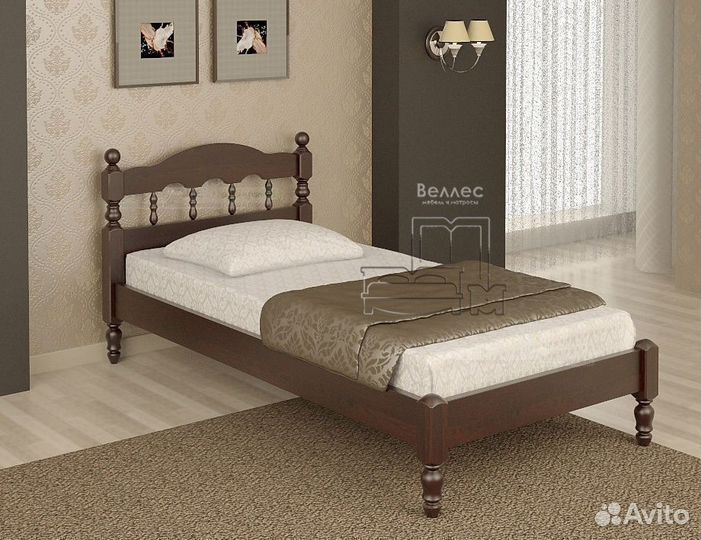 Деревянная односпальная кровать новая купить
