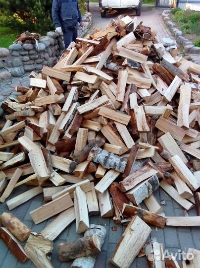 Дрова колотые Береза