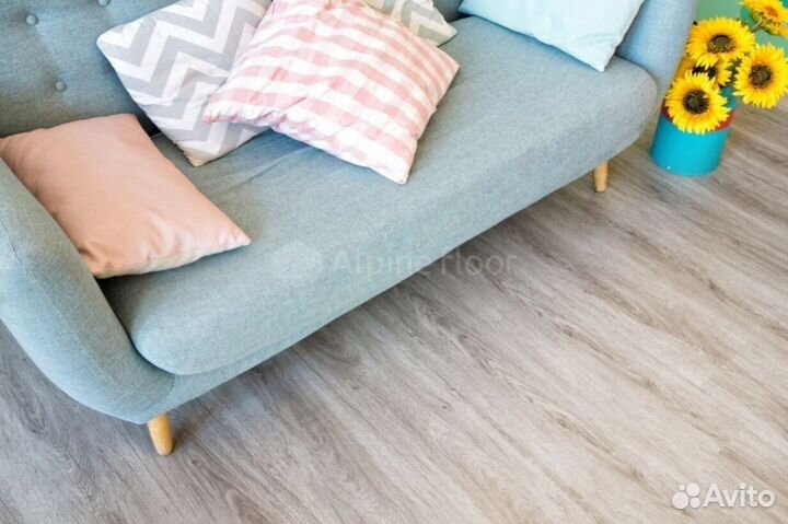 Alpine floor LVT Easy Line дуб кофейный ECO 3-15