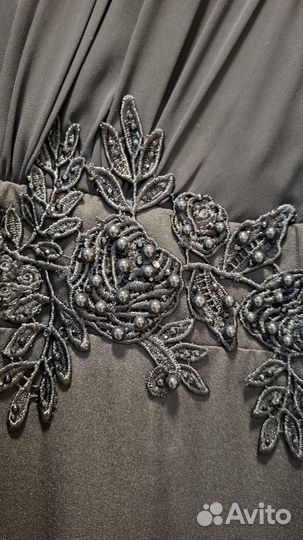 Чёрное вечернее платье 50 размер