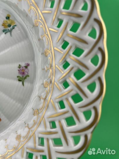 Прорезной Фарфор Тарелка Блюдо SP Dresden