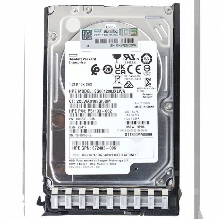 [EG001200JXLWA] Жесткий Диск Hp Eg001200jxlwa 1,2tb Sas 2,5" Hdd