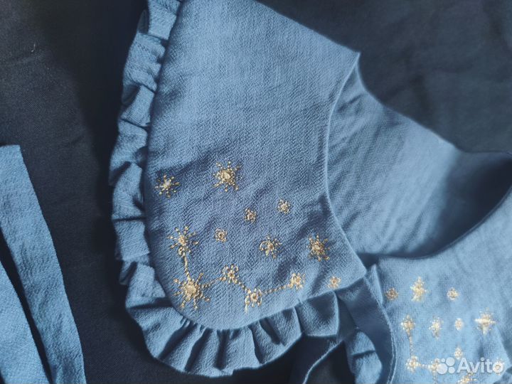 Воротник съемный с вышивкой