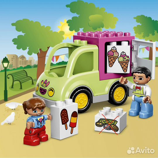Lego duplo фургон с мороженым конструктор