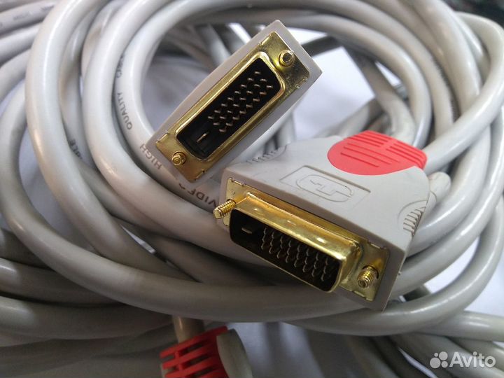 Кабель DVI-D - DVI-D Dual Link, 5 м
