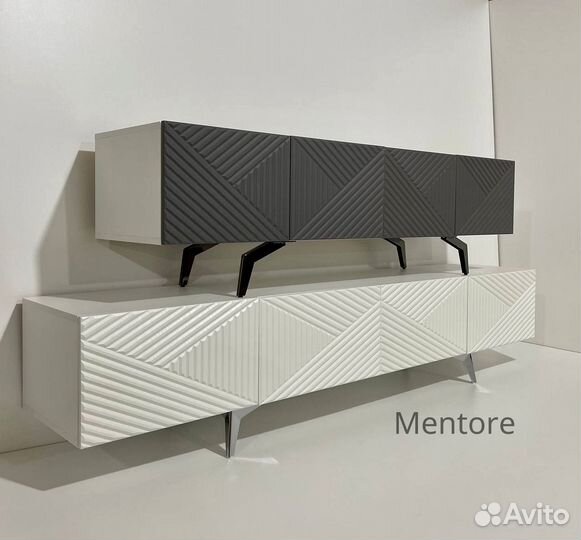 Тумба тв Bravo в цвете графит (конструктор)